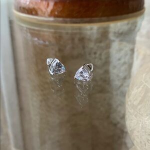 Elegant Silver Stud Earrings (NWOT)